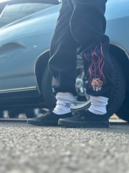 FIRE Pinstripe BULLDOG Owner's sweatpants