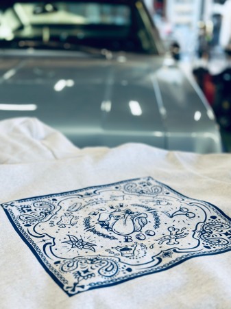 NEW !! Paisley back print hoodie　OWNER