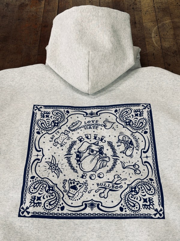 NEW !! Paisley back print hoodie　OWNER