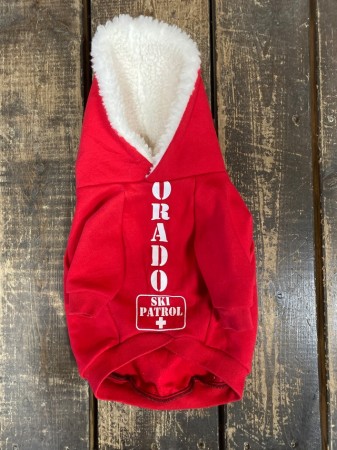 Vintage!! フードボアパーカー　French bulldog3 　※難あり　XL