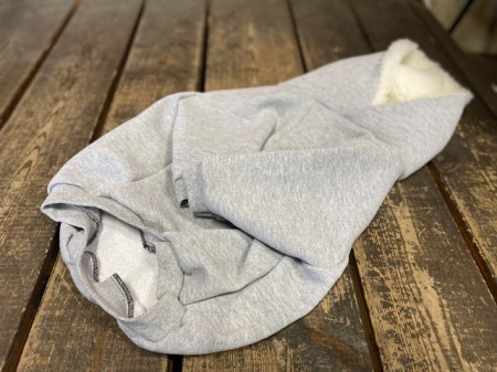 Vintage!! フードボアパーカー　English bulldog 　L　※難あり