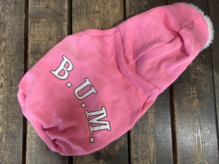 Vintage!! フードボアパーカー　English bulldog 　L　※難あり