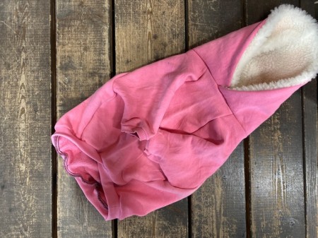 Vintage!! フードボアパーカー　English bulldog 　L　※難あり