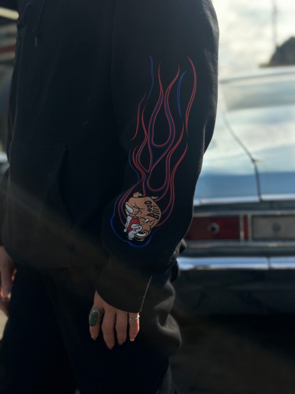 FIRE Pinstripe BULLDOG Owner's hoodie