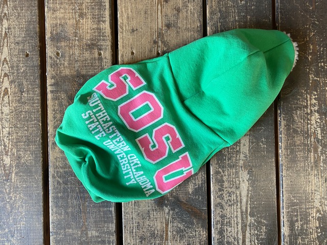 Vintage!! フードボアパーカー　French bulldog　XL
