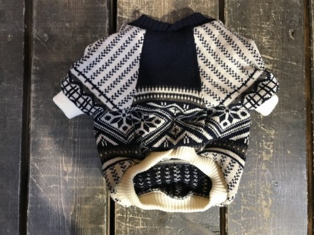 vintage!  knit  French Bulldog L