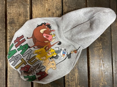 Vintage!! フードボアパーカー　English bulldog 　L