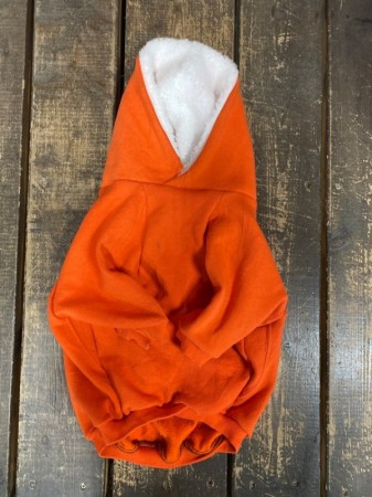Vintage!! フードボアパーカー　English bulldog 　L　※難あり