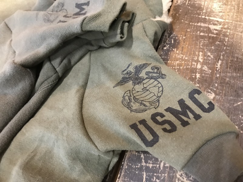 限定‼️USMC フードボアパーカー　English Bulldog