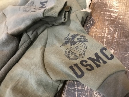 限定‼️USMC フードボアパーカー　English Bulldog