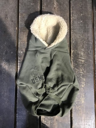 限定‼️USMC フードボアパーカー　English Bulldog